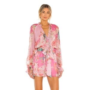 Hemant and Nandita x Revolve Sage romper in pink M